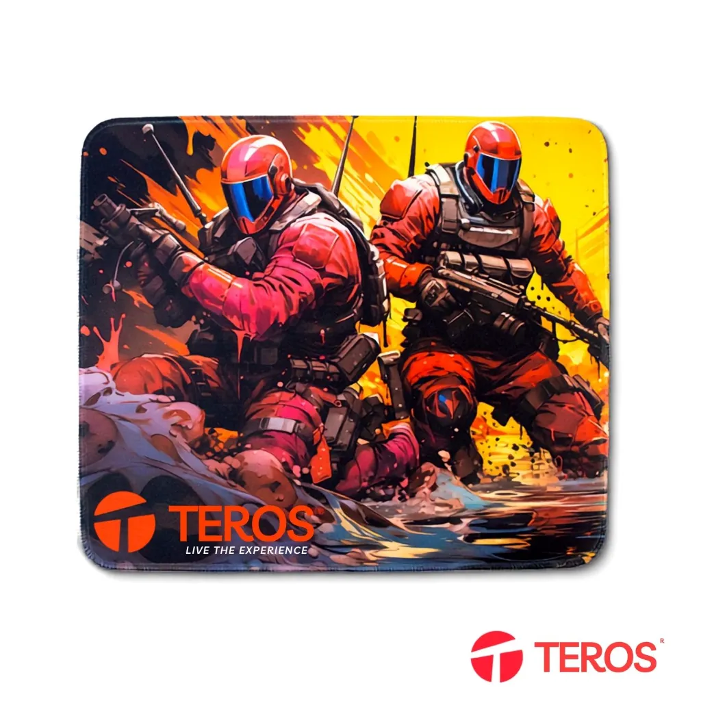 Mousepad Teros TE-3019S Diseño Impreso 32 x 27 cm