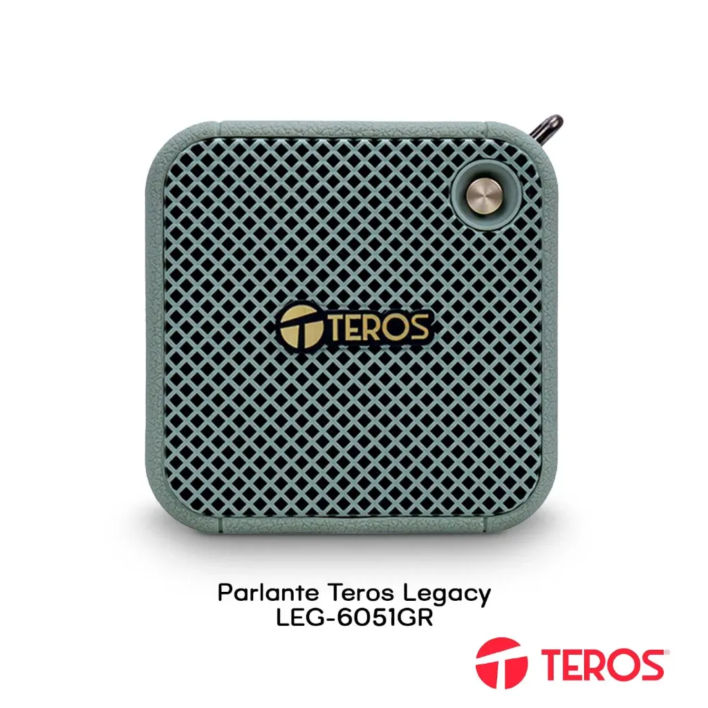 Parlante inalámbrico Teros Legacy LEG6051GR 8W Bluetooth 5.3 verde