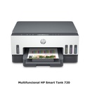 Impresora HP Smart Tank 720 Multifuncional WiFi con Sistema Continuo