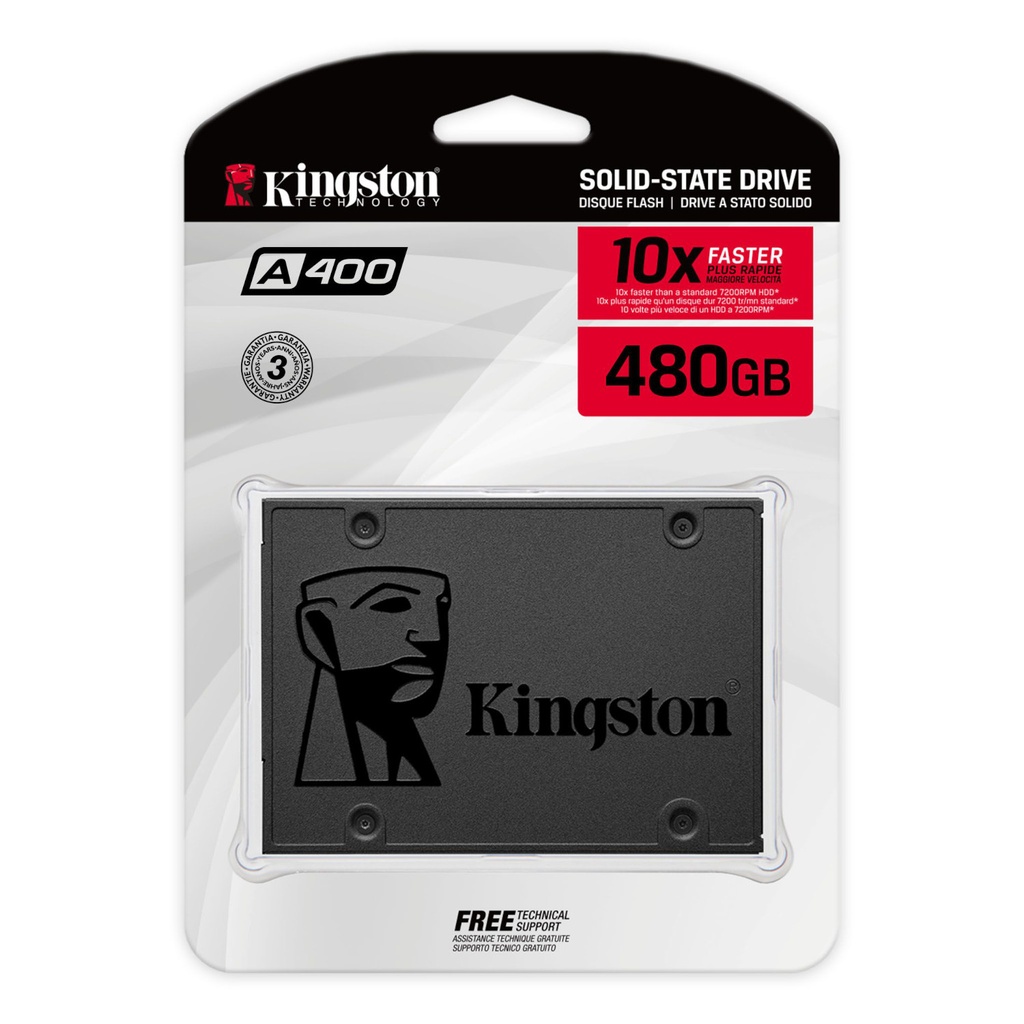 Kingston SSD A400 480GB SATA 2.5” – Rendimiento y Velocidad para tu Equipo