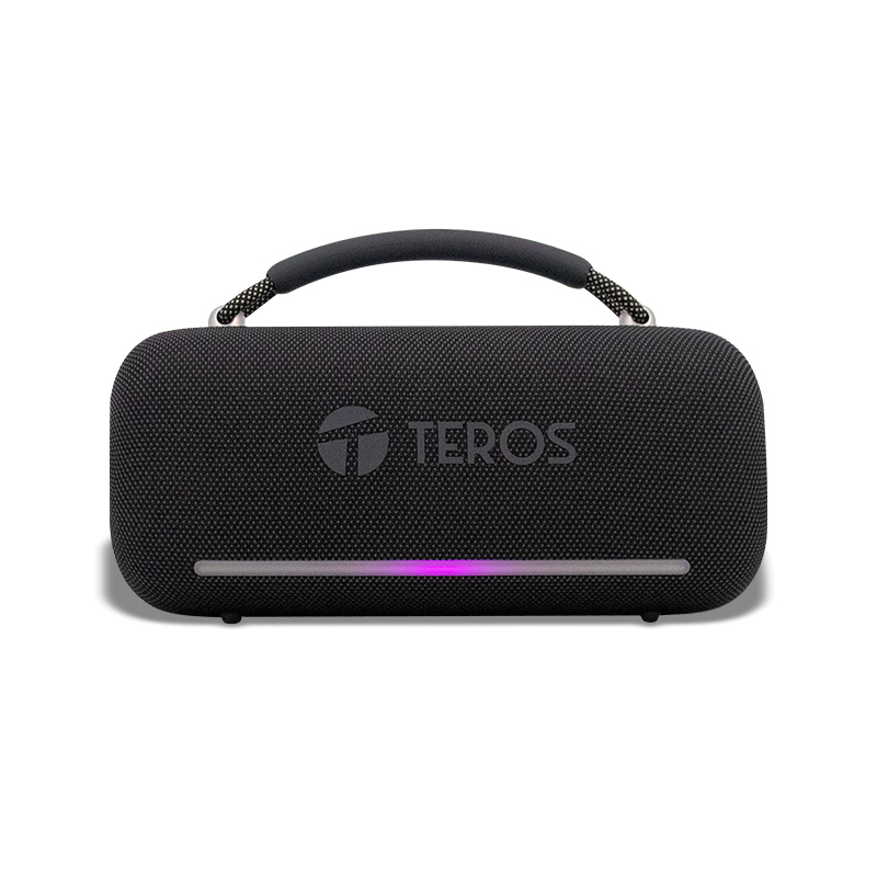 Parlante inalámbrico Teros VIBE VB-6049BLK Bluetooth 5.3 60W 4000mAh USB Luces RGB