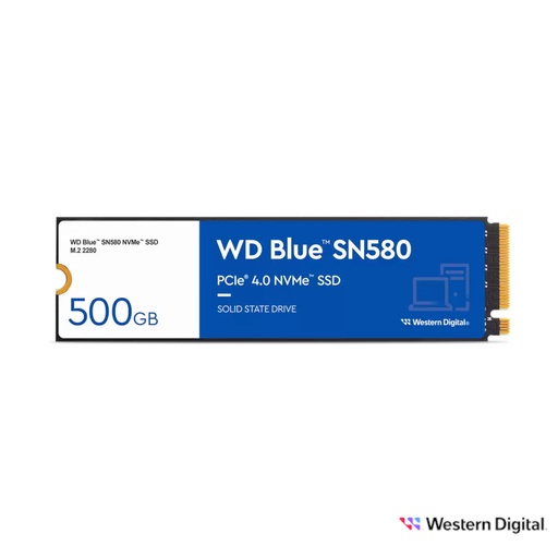 [10126] SSD Western Digital Blue SN580 500GB NVMe PCIe Gen4 x4
