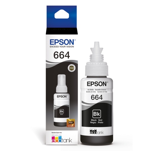[10040] Botella de Tinta Epson Negra T664 70 ml
