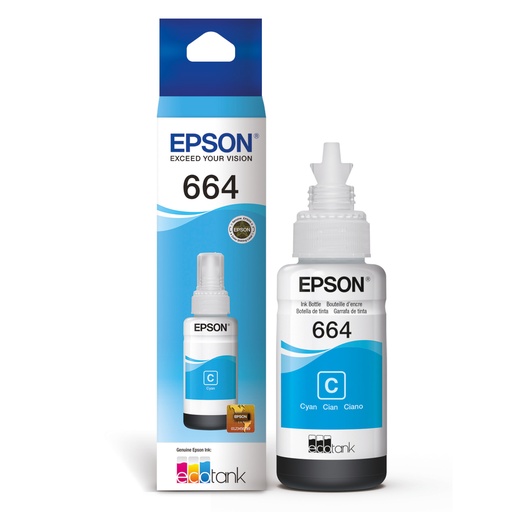 [10041] Botella de Tinta Epson Cyan T664 70 ml