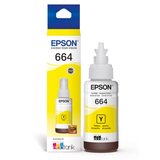 [10043] Botella de Tinta Epson Amarilla T664 70 ml
