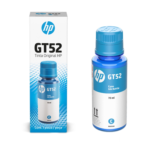 [10205] Tinta HP GT52 Color Cyan Botella 70 ml